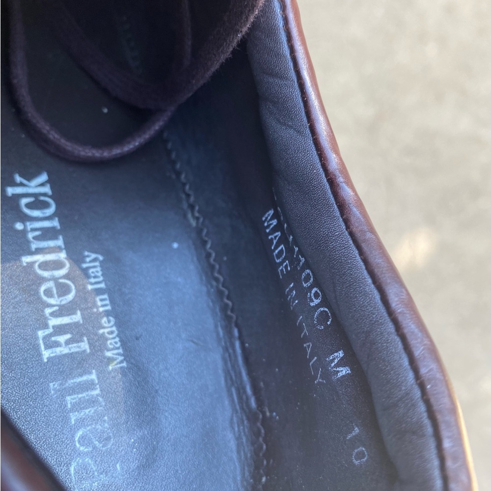 NW Paul Fredrick 🇮🇹 Fabio 💯 leather Oxfords Sz 10 - Picture 6 of 13